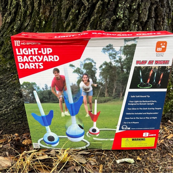 Light up backyard darts